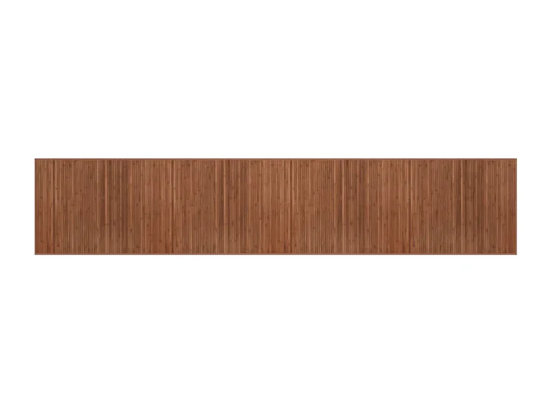 Senad  Tapis rectangulaire marron 80x400 cm bambou