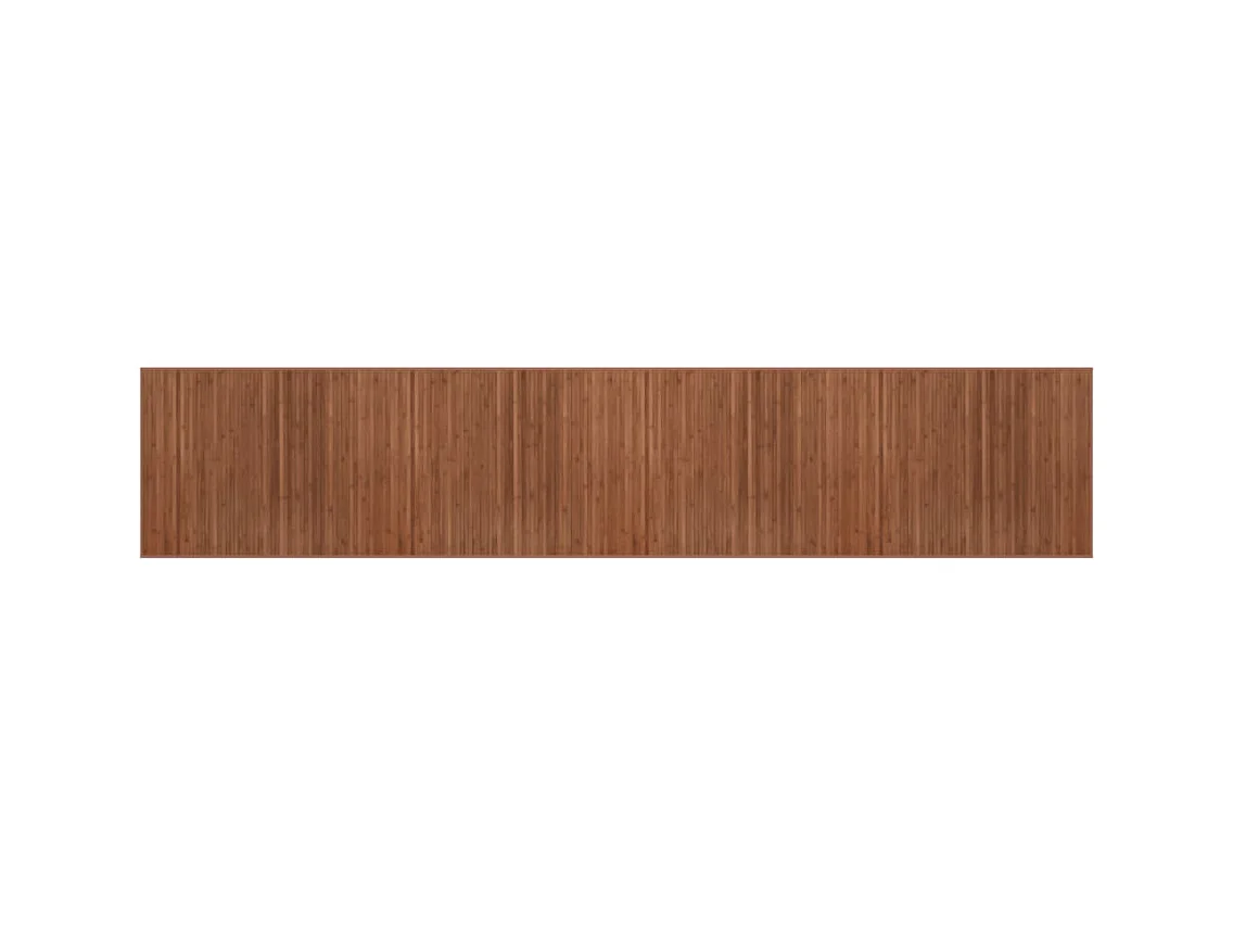 Senad  Tapis rectangulaire marron 80x400 cm bambou