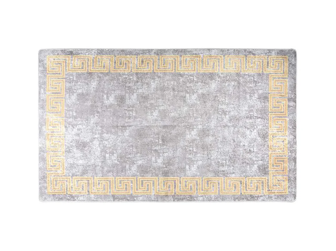Elsje  Teppich Waschbar Grau und Golden 150x230 cm Rutschfest
