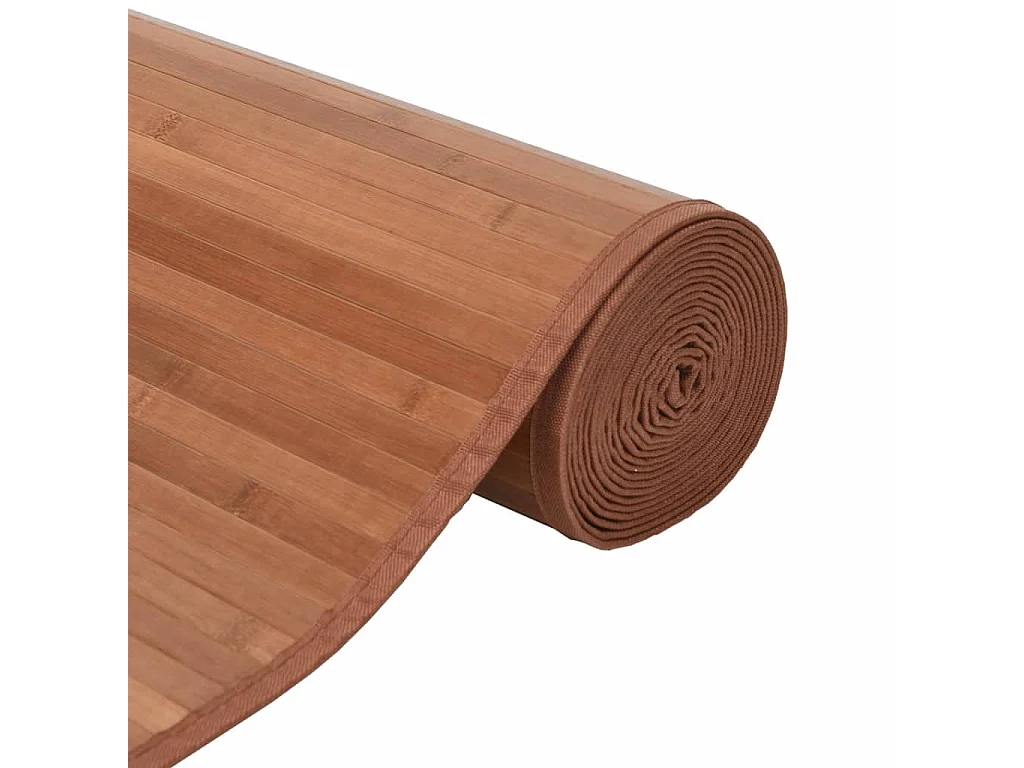 Senad  Tappeto Rettangolare Marrone 70x300 cm in Bambù