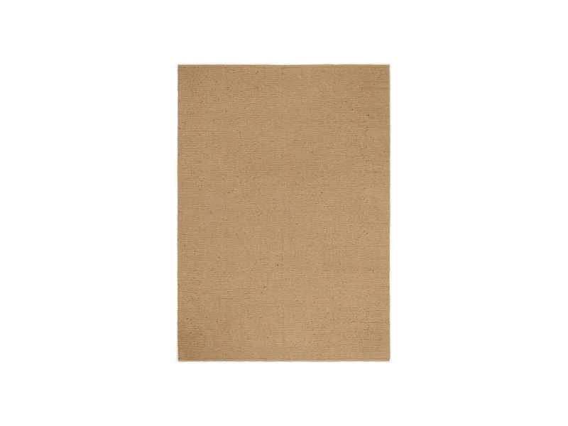 Qarlan  Schlingenteppich Handgefertigt 80x160 cm Jute und Baumwolle