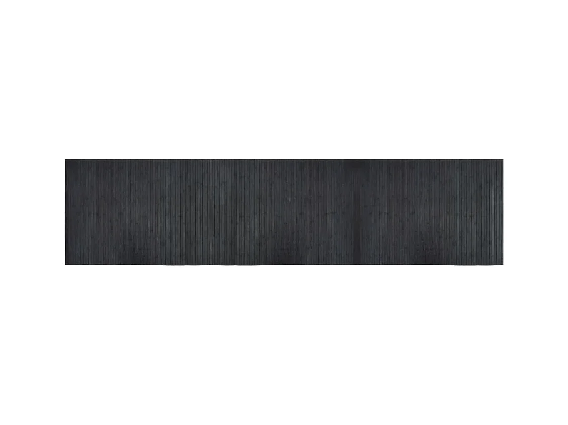 Wakil  Tapis rectangulaire gris 70x300 cm bambou