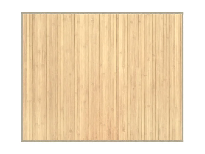 Senad  Tapis rectangulaire l clair 80x100 cm bambou