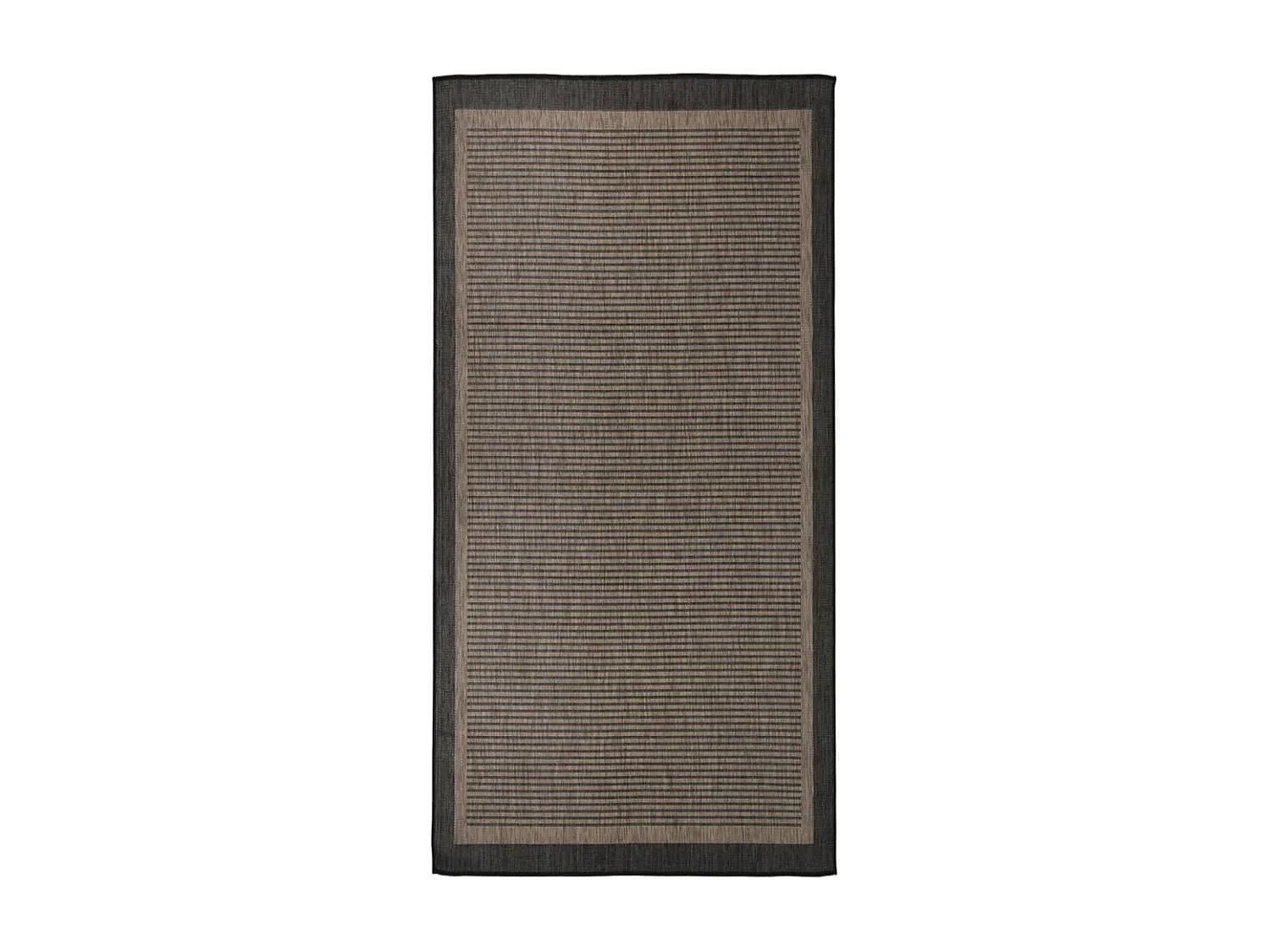 Christiaan  Tapis à tissage plat d'extérieur 100x200 cm Marron foncé