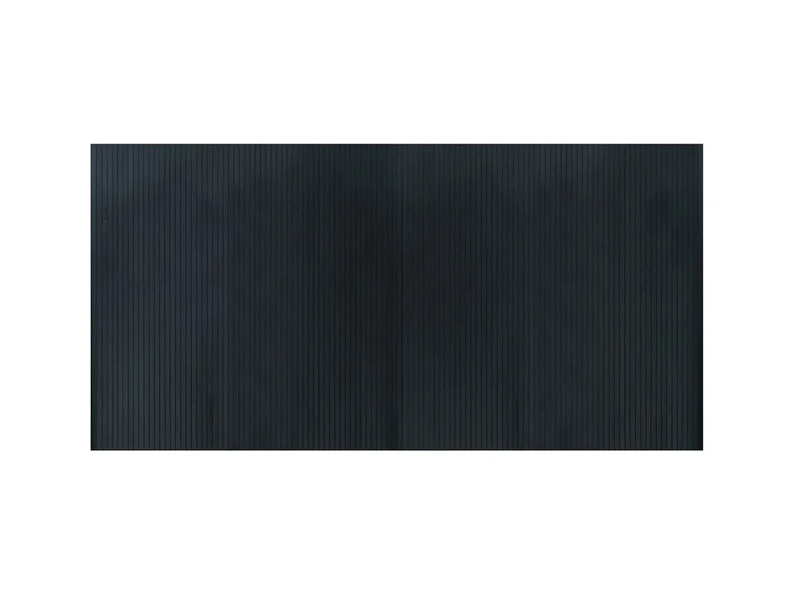 Wakil  Tapis rectangulaire gris 100x200 cm bambou