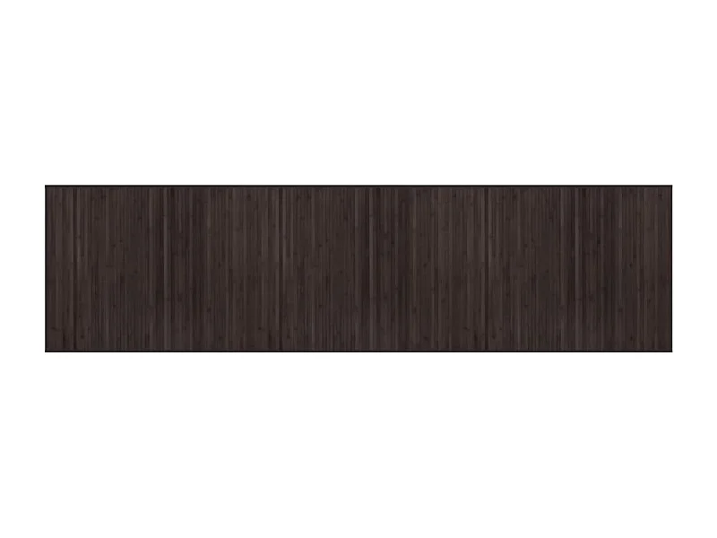 Senad  Tappeto Rettangolare Marrone Scuro 80x300 cm in Bambù