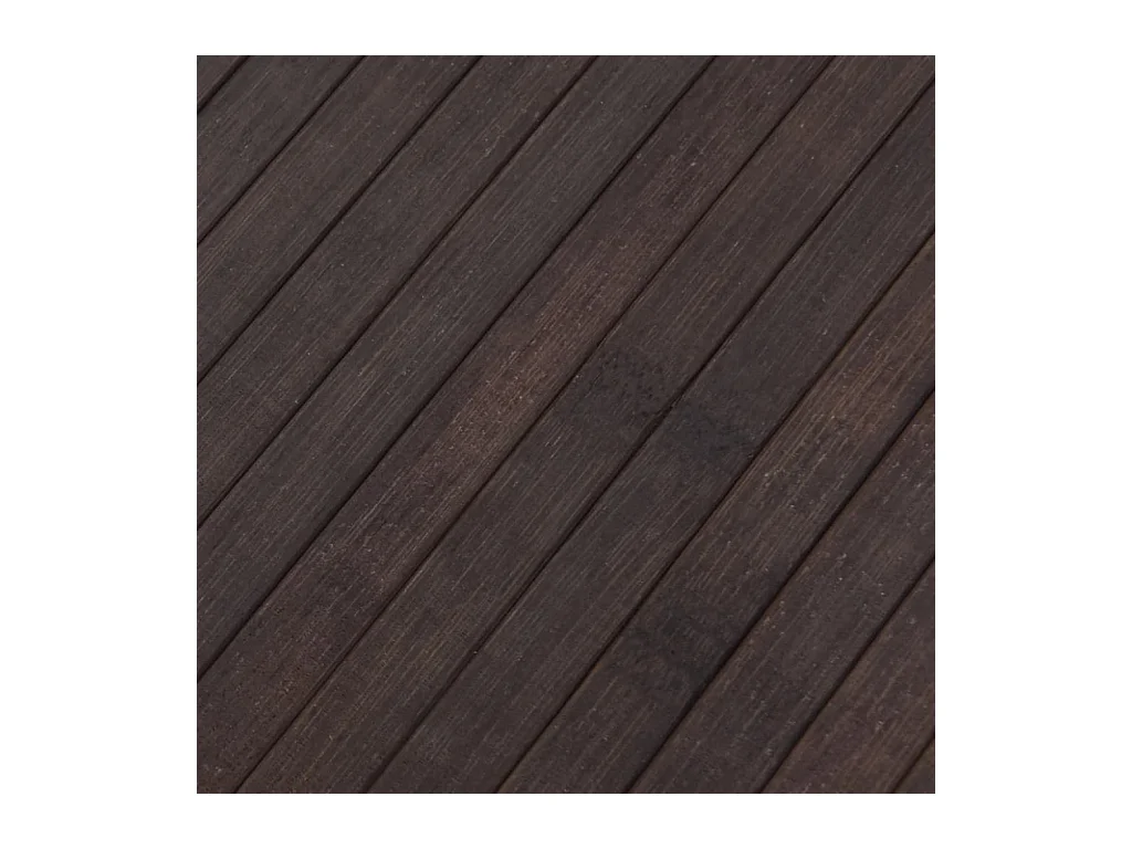 Senad  Tapis rectangulaire marron foncé 80x300 cm bambou