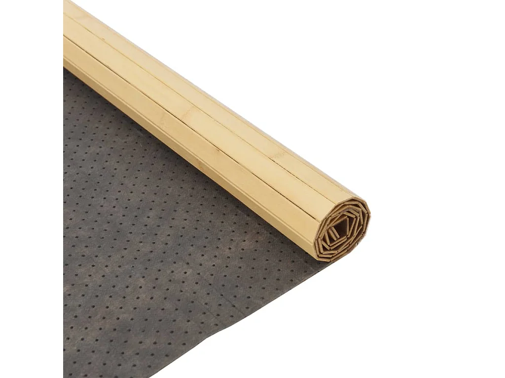 Wakil  Tapis rectangulaire l clair 80x200 cm bambou