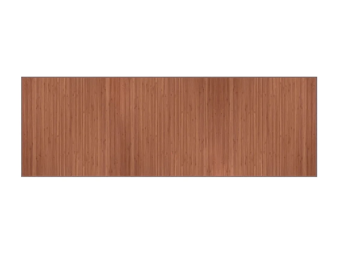 Senad  Teppich Rechteckig Braun 100x300 cm Bambus