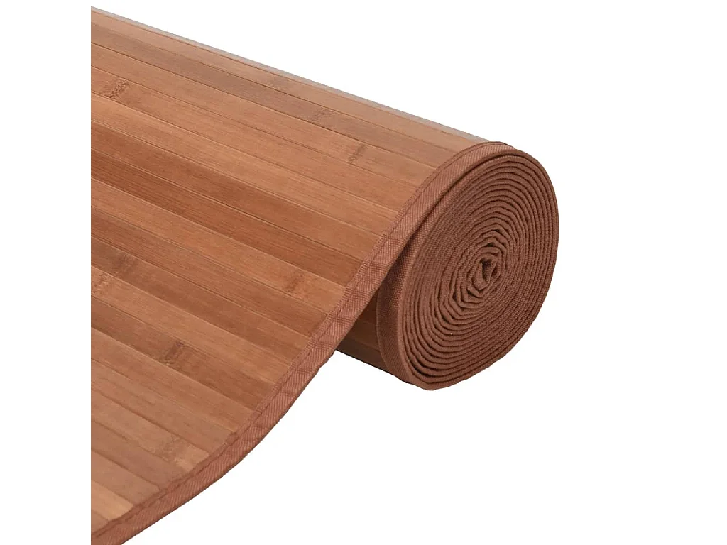 Senad  Teppich Rechteckig Braun 100x300 cm Bambus