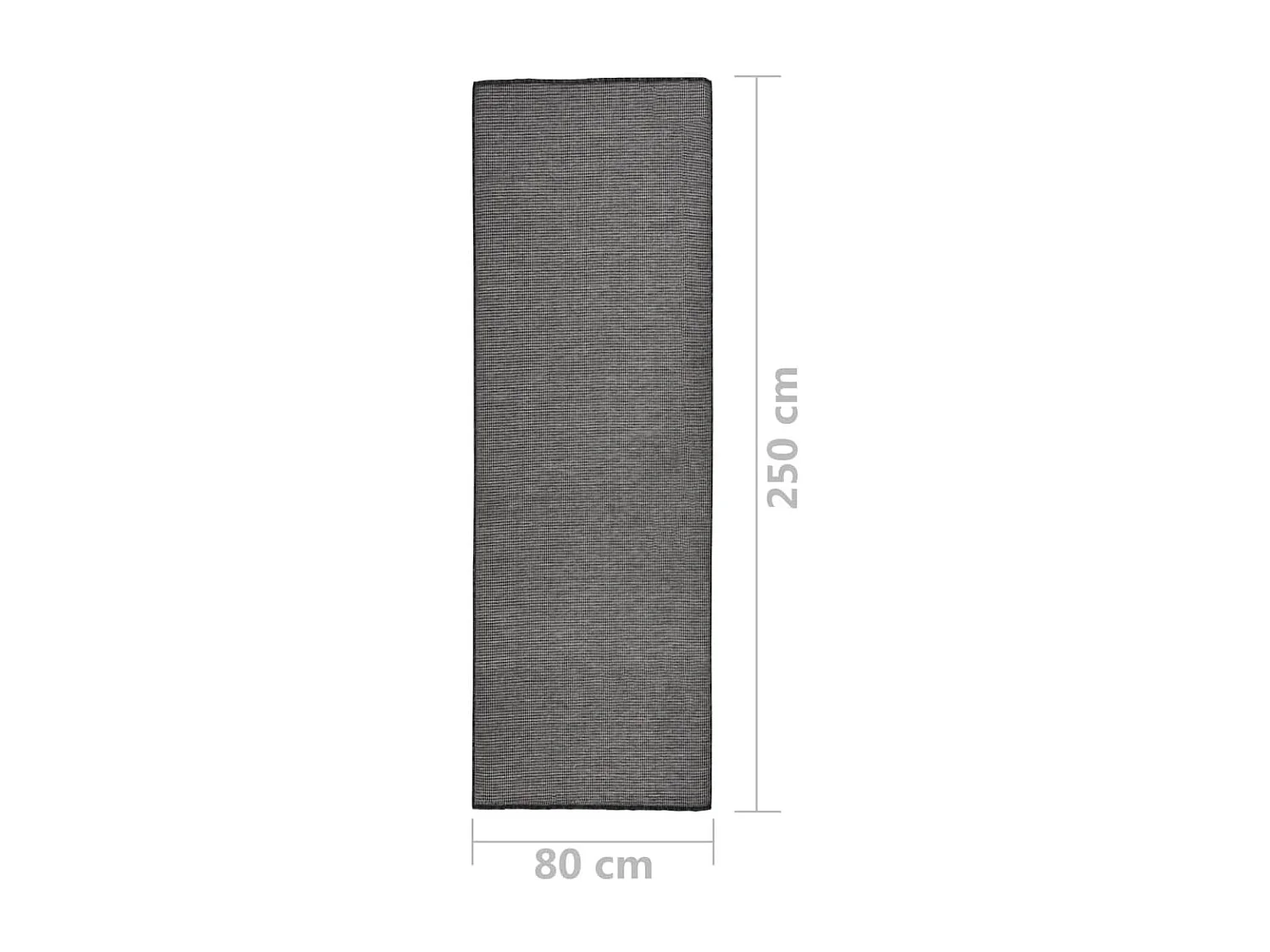 Christiaan  Tapis à tissage plat d'extérieur 80x250 cm Gris