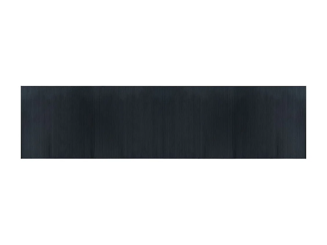 Wakil  Tappeto Rettangolare Grigio 100x400 cm in Bambù