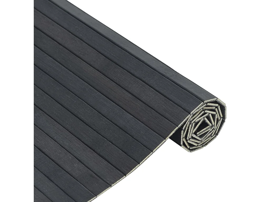 Wakil  Tappeto Rettangolare Grigio 100x400 cm in Bambù