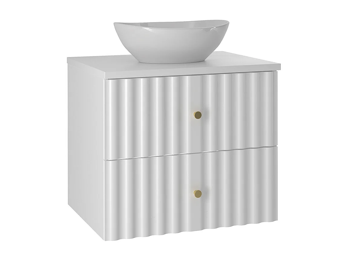 Set di mobili da bagno con lavabo Izae bianco 60cm