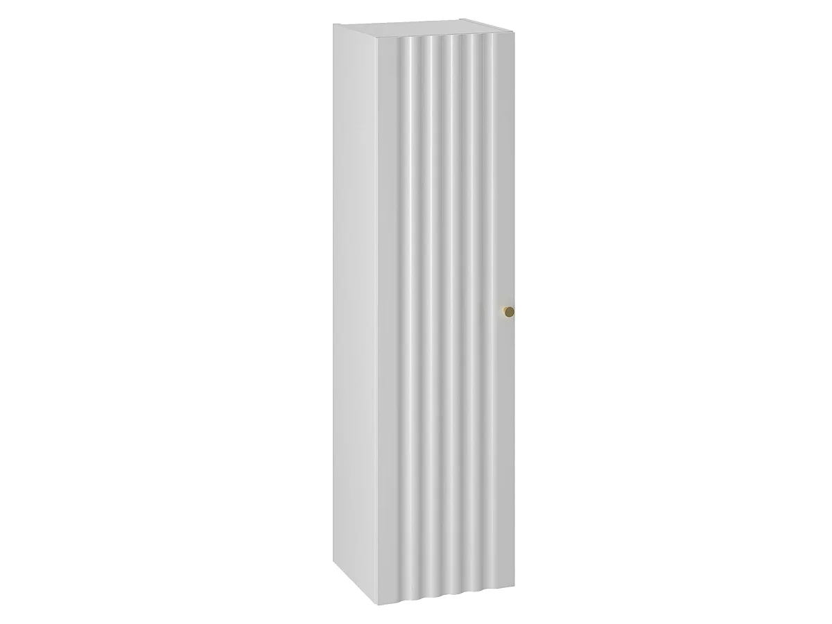 Ensemble meuble simple vasque encastrée 60cm et colonne Izae Blanc