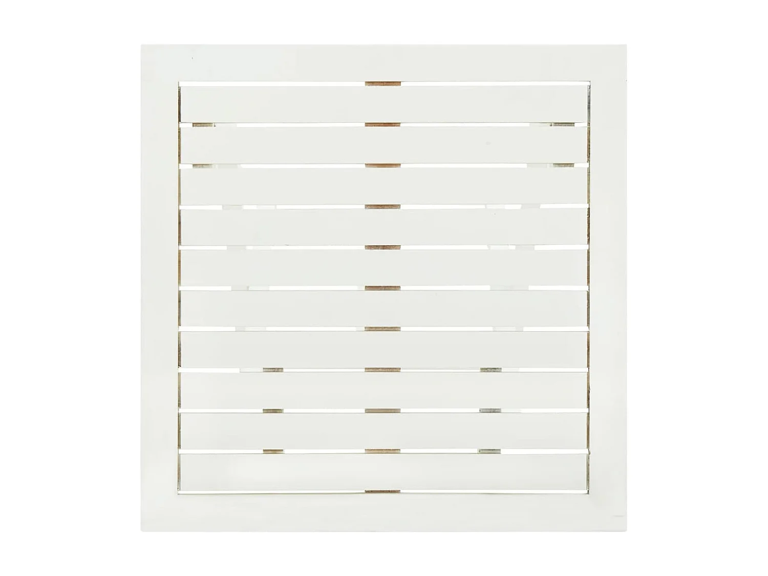 Qalvin  Tavolo da Bistrot Bianco 46x46x47cm in Legno Massello di Acacia