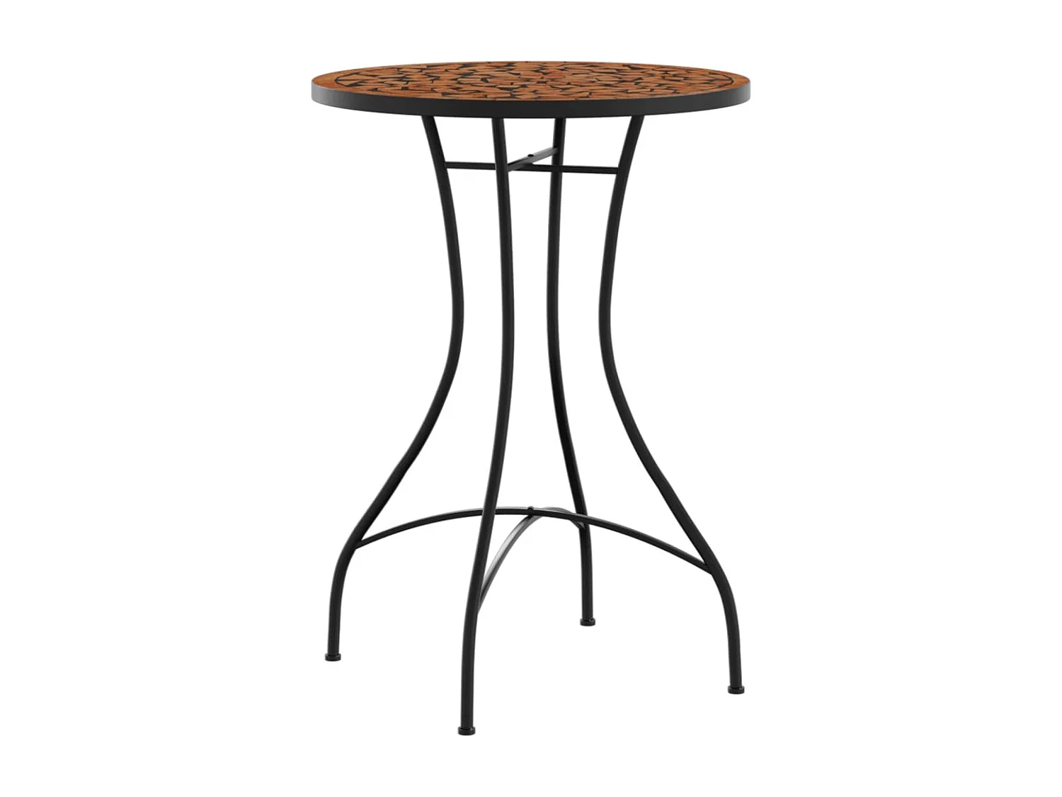 Michael Alan  Table de bistro mosaïque terre cuite Ø50x70 cm céramique
