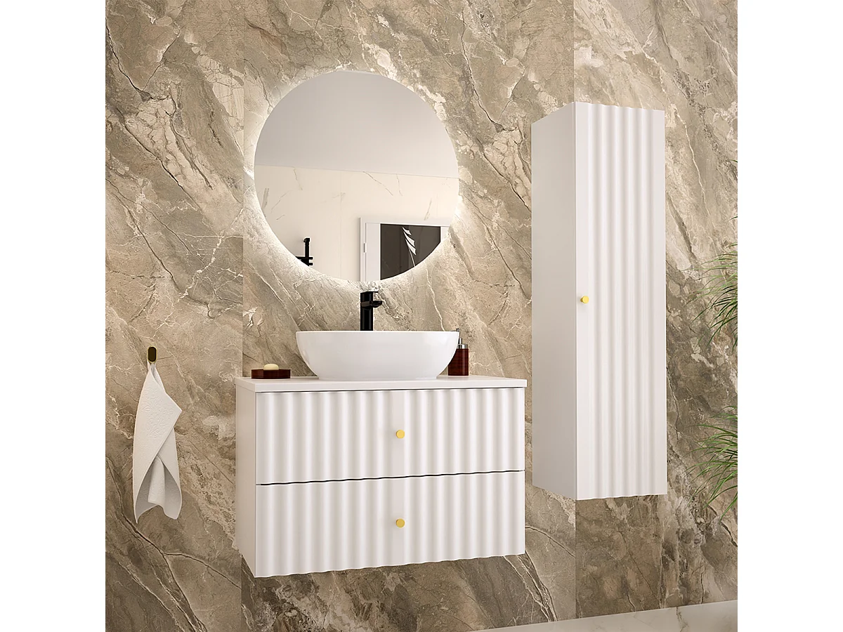 Meuble sous-vasque 80cm Izae Blanc