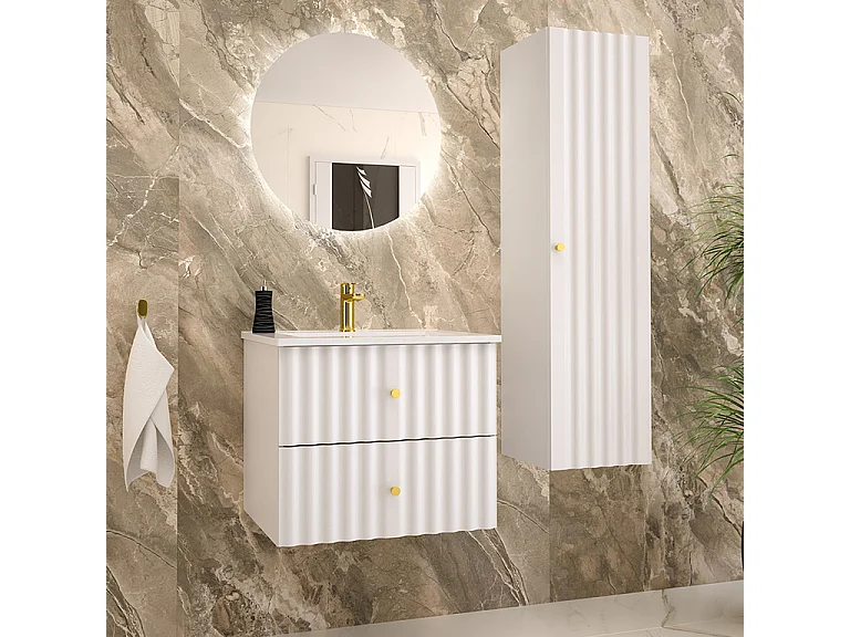 Meuble sous-vasque 60cm Izae Blanc