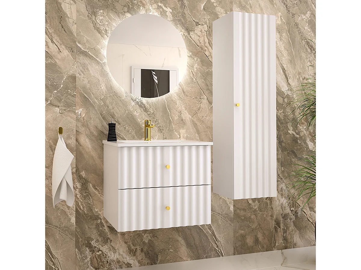 Meuble sous-vasque 60cm Izae Blanc