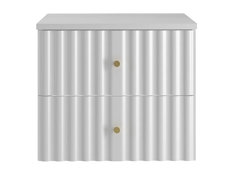 Meuble sous-vasque 60cm plan de toilette Izae Blanc