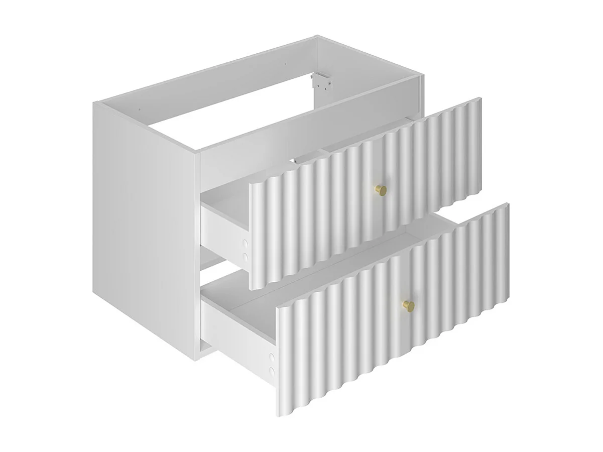 Onderbouw wastafel 80cm badmeubel Izae Wit