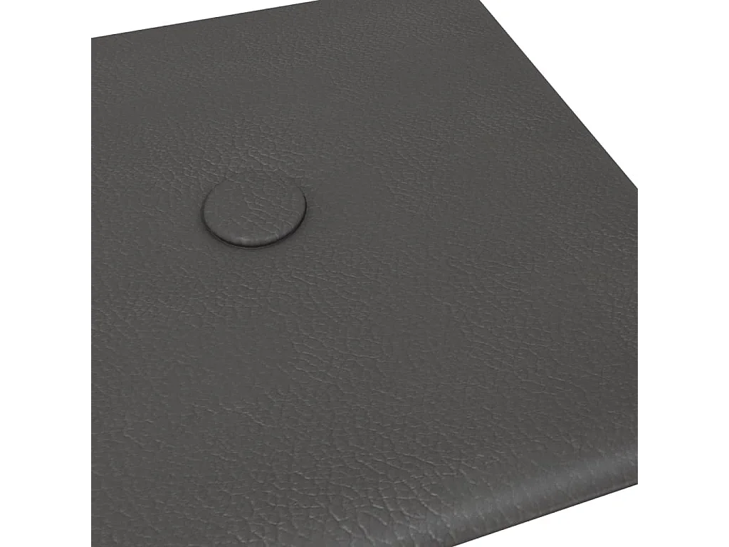 Boca Raton  Panneaux muraux 12 pcs Gris 30x15 cm Similicuir 0,54 m²