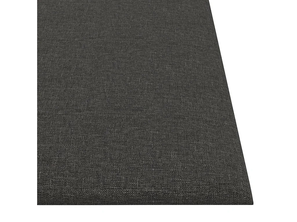 Geertje  Panneaux muraux 12 pcs Gris foncé 30x30 cm Tissu 1,08 m²