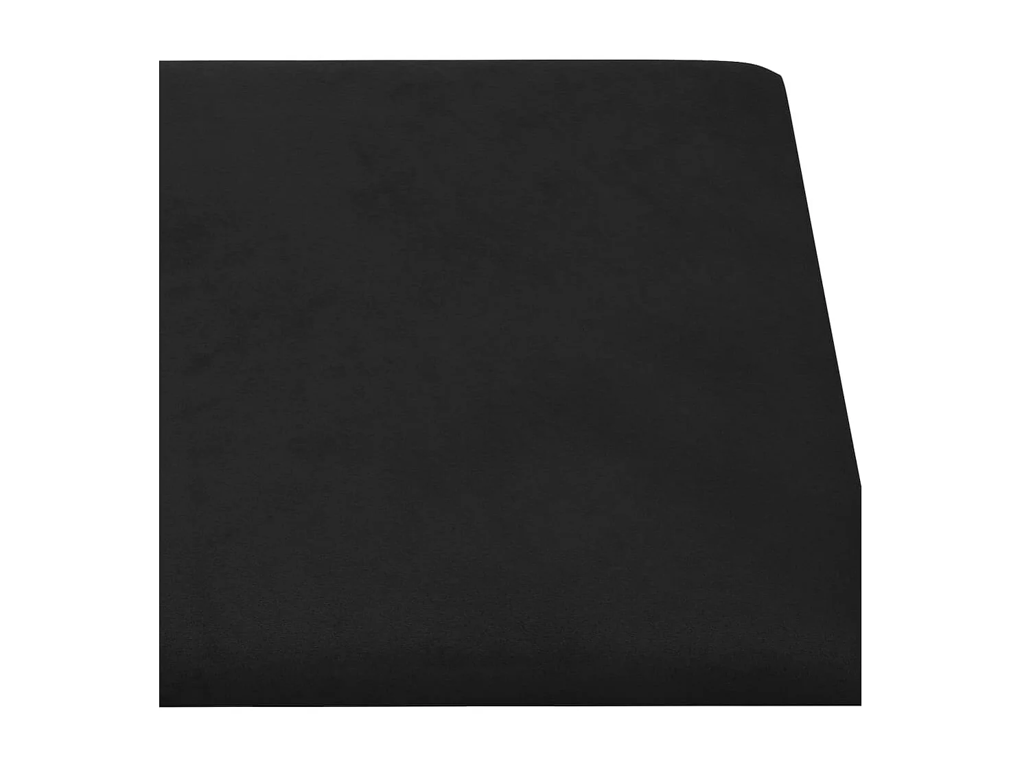Senne  Panneaux muraux 12 pcs Noir 90x15 cm Velours 1,62 m²