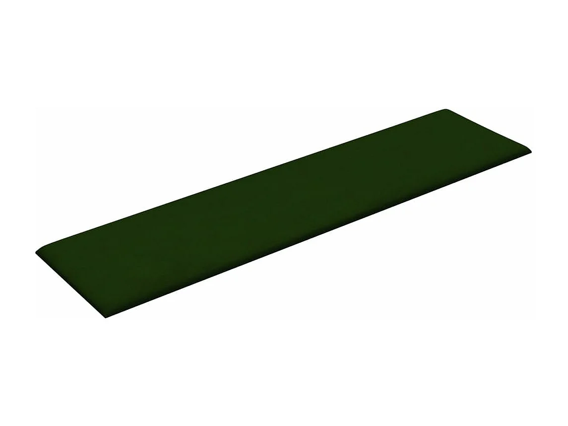 Senne  Paneles de pared 12 uds terciopelo verde oscuro 60x15 cm 1,08m²