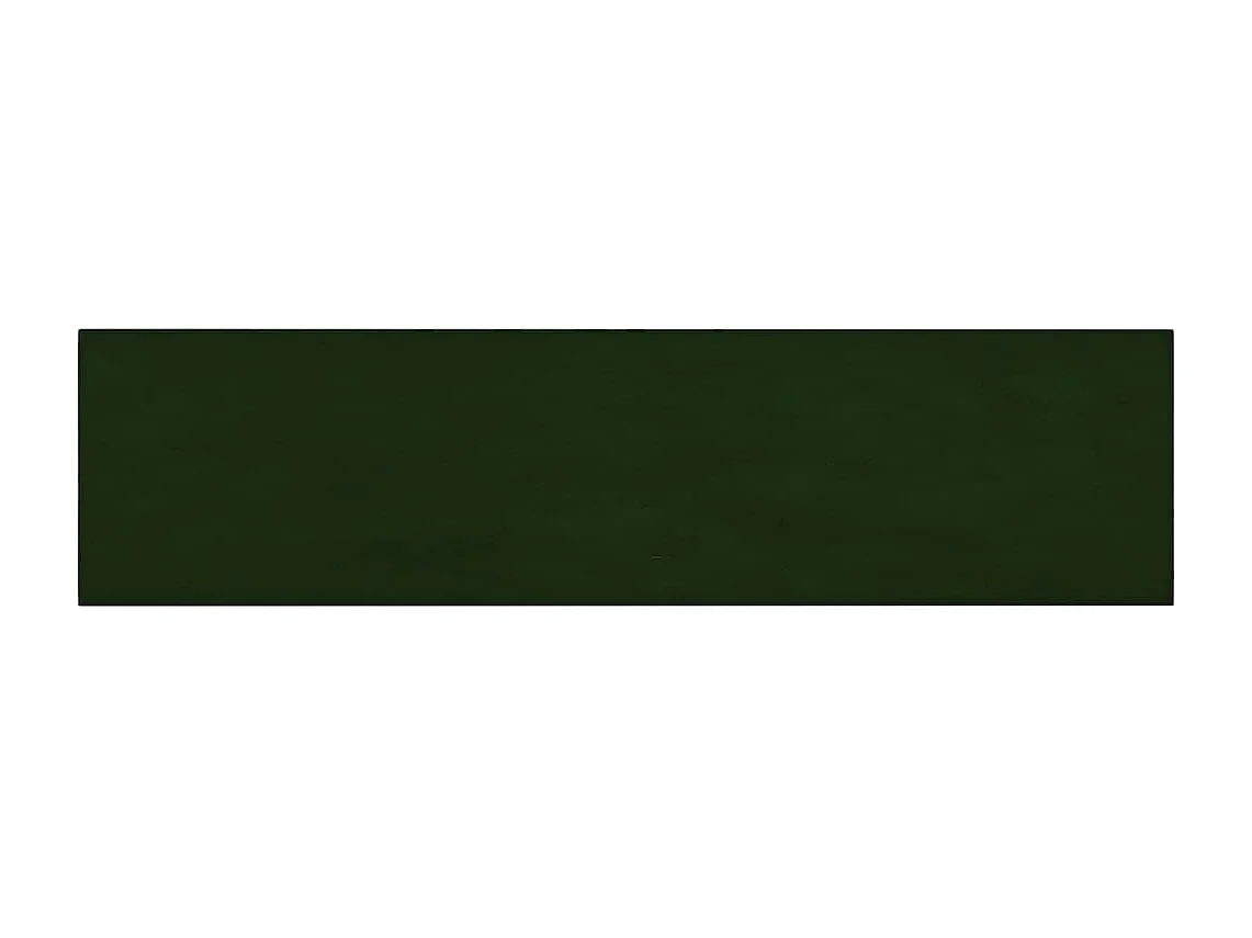 Senne  Panneaux muraux 12 pcs Vert foncé 60x15 cm Velours 1,08 m²