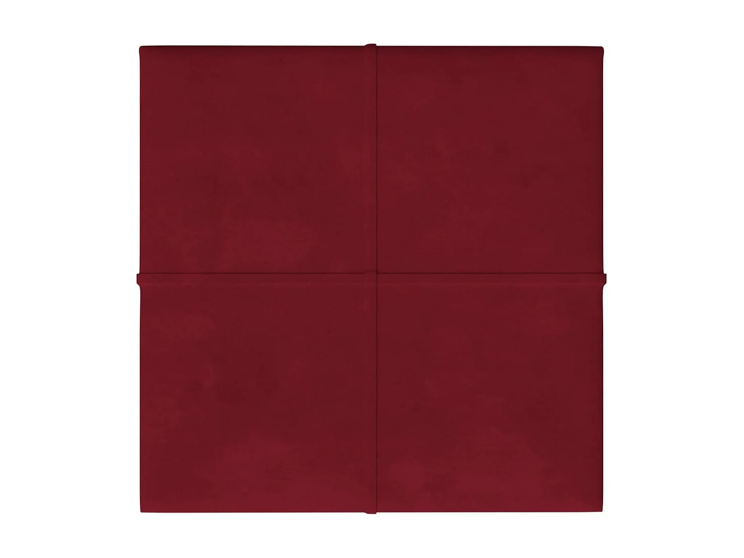 Boet  Panneaux muraux 12 pcs Rouge bordeaux 30x30 cm Velours 1,08 m²