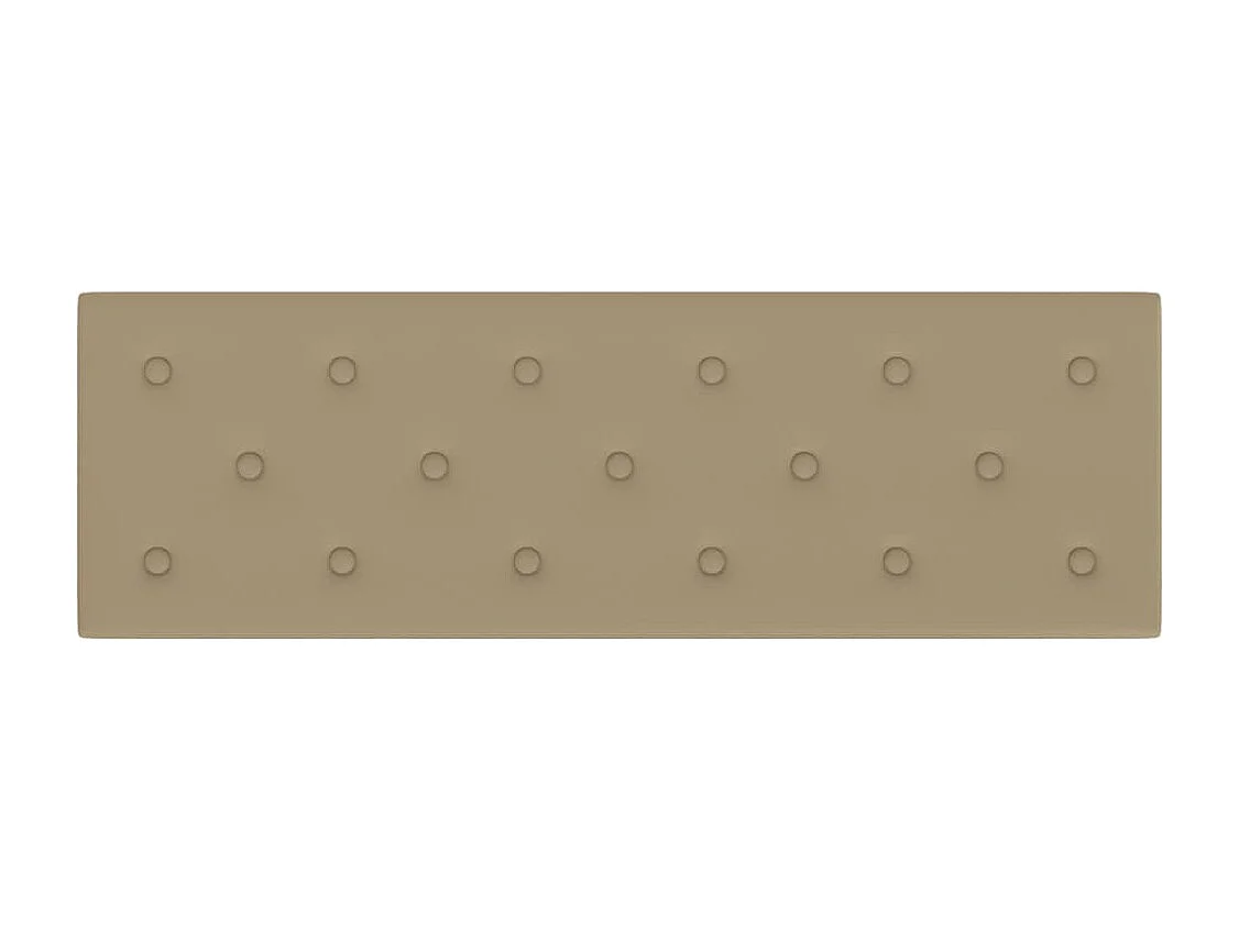 Boca Raton  Panneaux muraux 12 pcs Cappuccino 90x30 cm Similicuir 3,24 m²