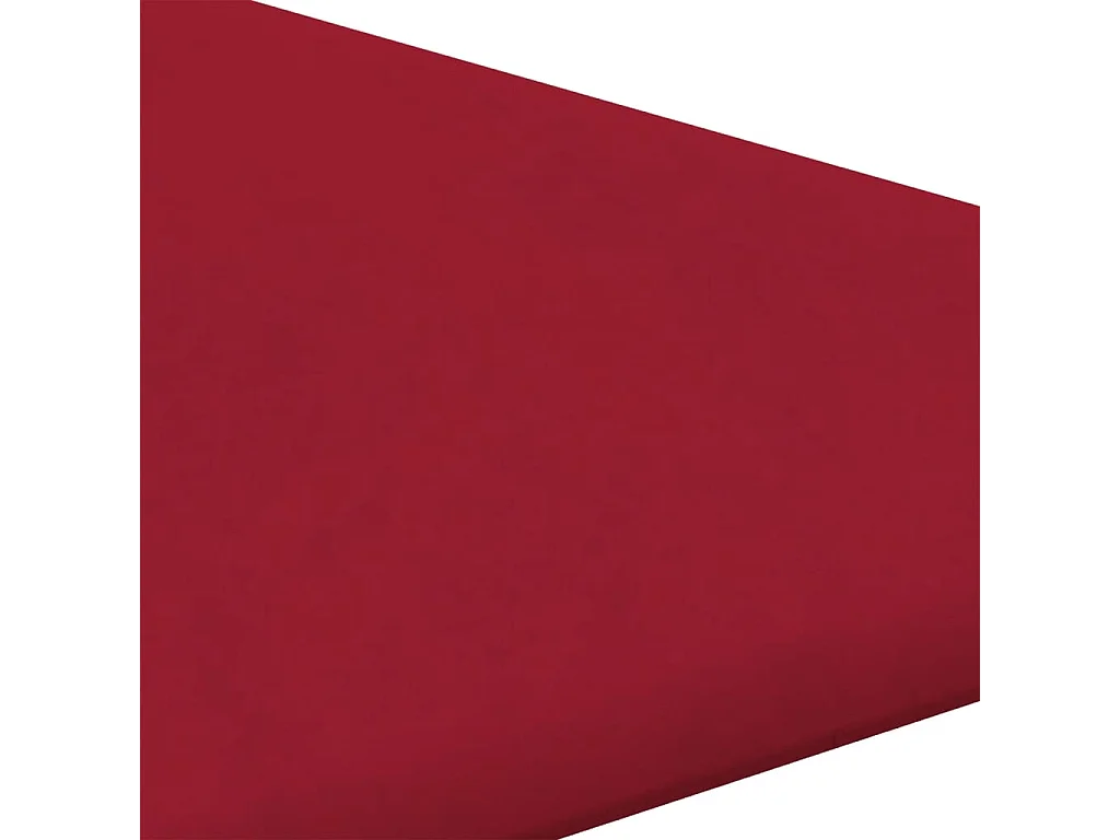 Senne  Panneaux muraux 12 pcs Rouge bordeaux 30x30 cm Velours 0,54 m²