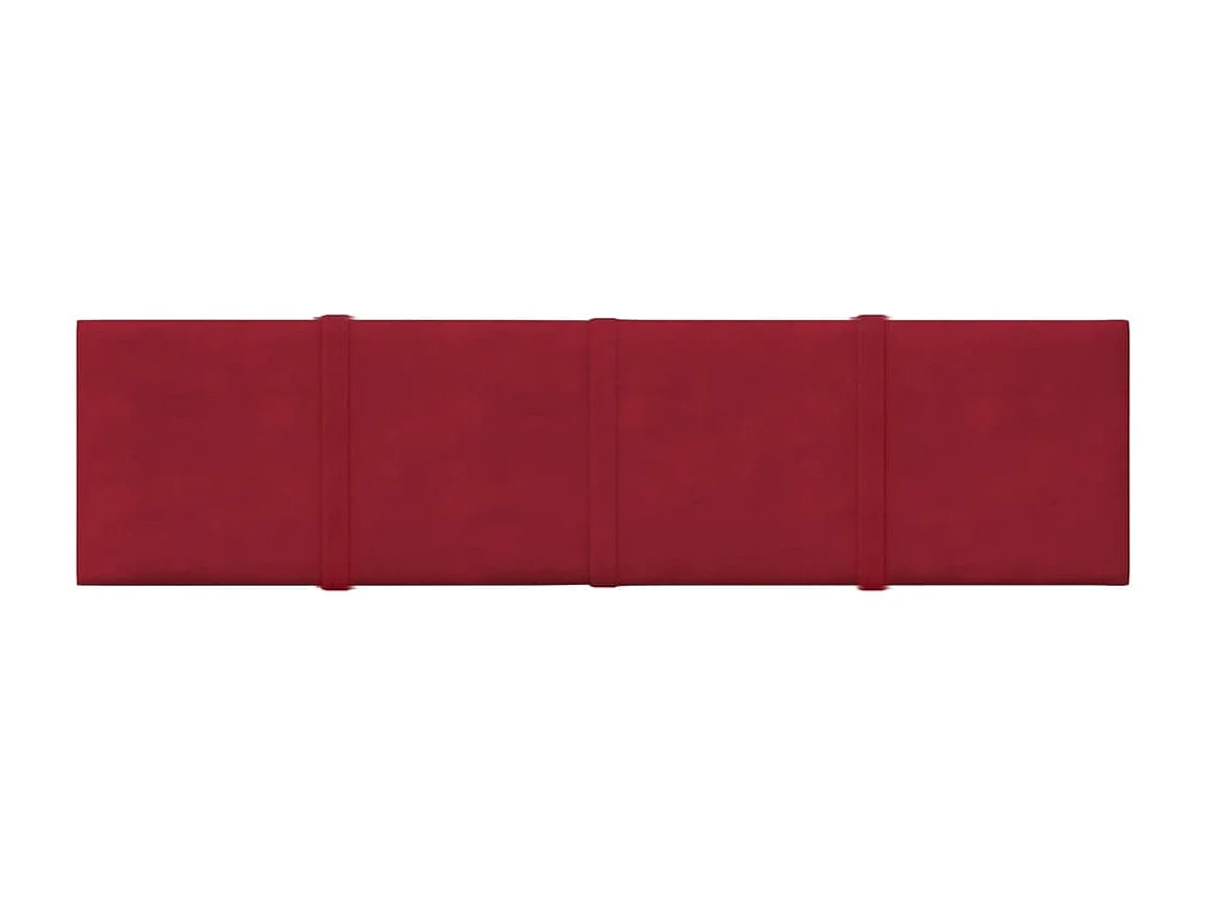 Boet  Panneaux muraux 12 pcs Rouge bordeaux 60x15 cm Velours 1,08 m²