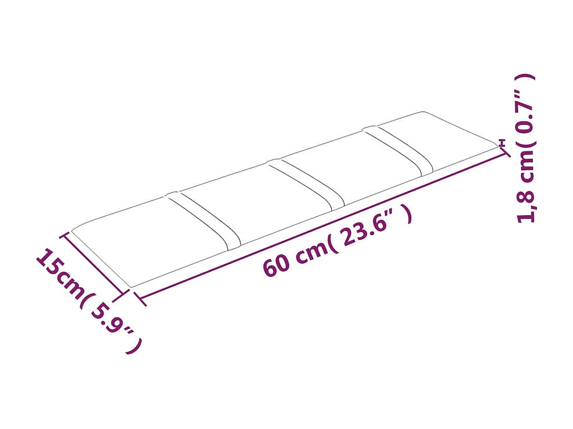 Boet  Panneaux muraux 12 pcs Rouge bordeaux 60x15 cm Velours 1,08 m²