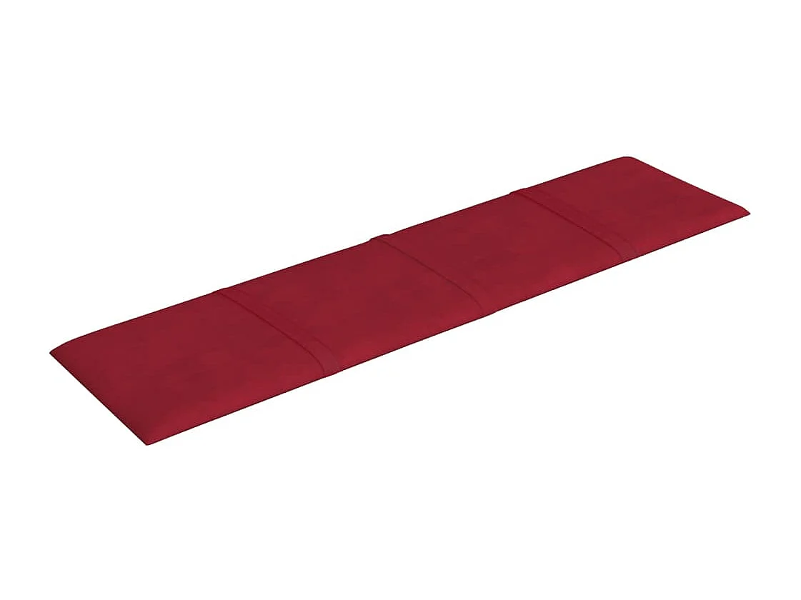 Boet  Panneaux muraux 12 pcs Rouge bordeaux 60x15 cm Velours 1,08 m²