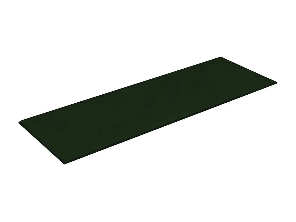 Senne  Panneaux muraux 12 pcs Vert foncé 90x30 cm Velours 3,24 m²