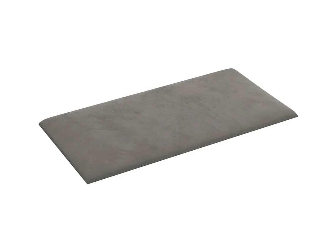 Senne  Panneaux muraux 12 pcs Gris clair 60x30 cm Velours 2,16 m²