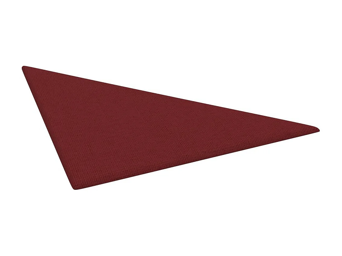 Geertje  Panneaux muraux 12 pcs Rouge bordeaux 30x30 cm Tissu 0,54 m²