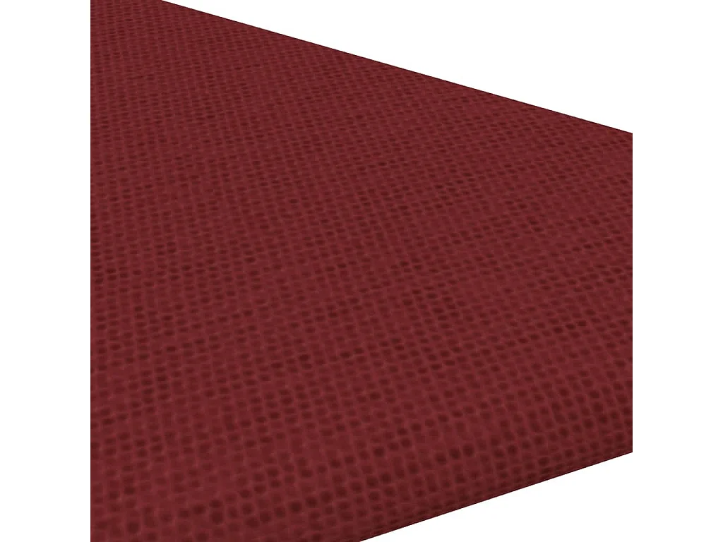 Geertje  Panneaux muraux 12 pcs Rouge bordeaux 30x30 cm Tissu 0,54 m²