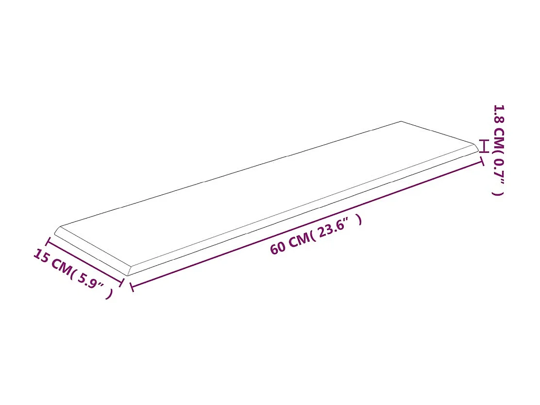Senne  Wandpanelen 12 st 1,08 m² 60x15 cm fluweel lichtgrijs