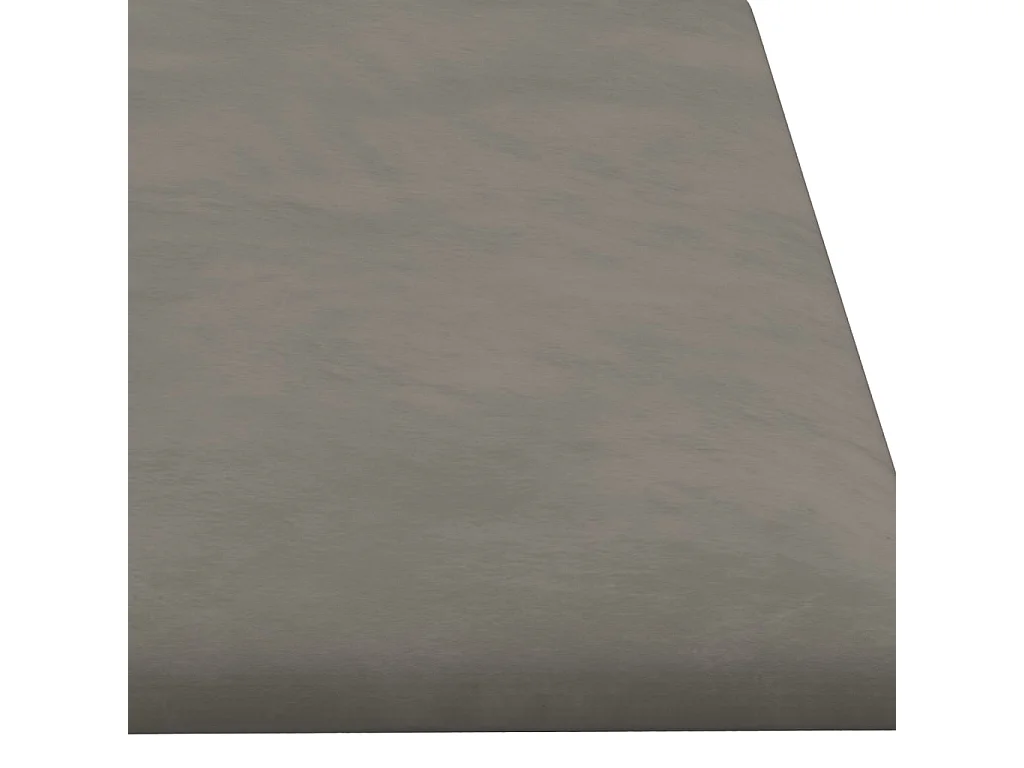 Senne  Panneaux muraux 12 pcs Gris clair 60x15 cm Velours 1,08 m²