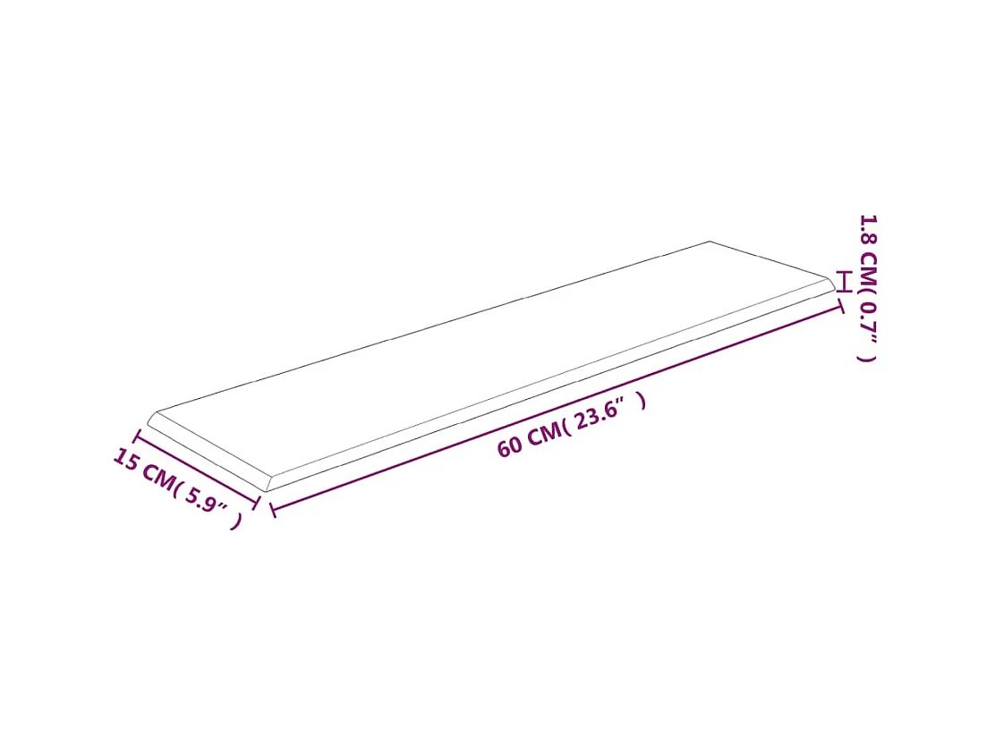 Senne  Panneaux muraux 12 pcs Gris clair 60x15 cm Velours 1,08 m²