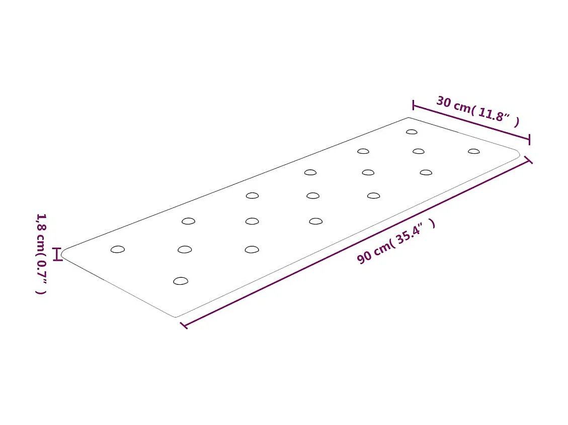 Boca Raton  Panneaux muraux 12 pcs Rouge 90x30 cm Similicuir 3,24 m²