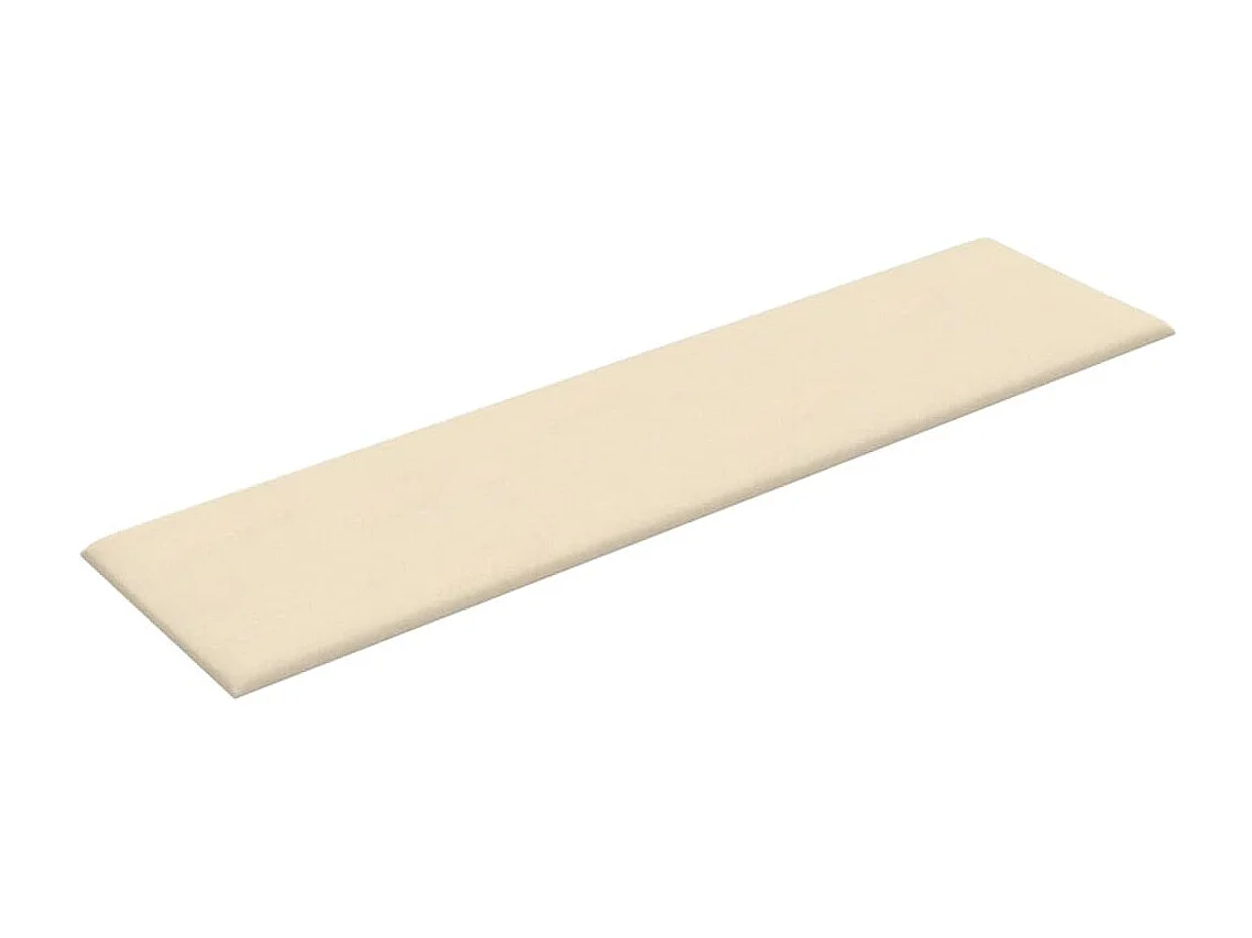 Geertje  Pannelli Murali 12 pz Crema 60x15 cm Tessuto 1,08 m²