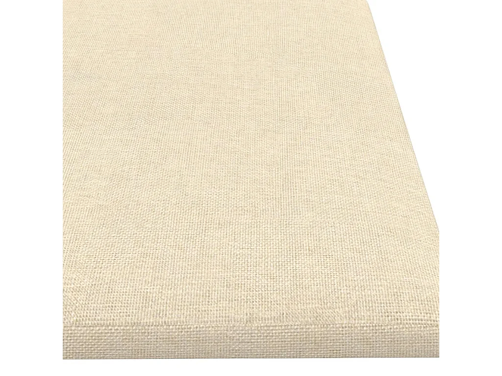 Geertje  Pannelli Murali 12 pz Crema 60x15 cm Tessuto 1,08 m²