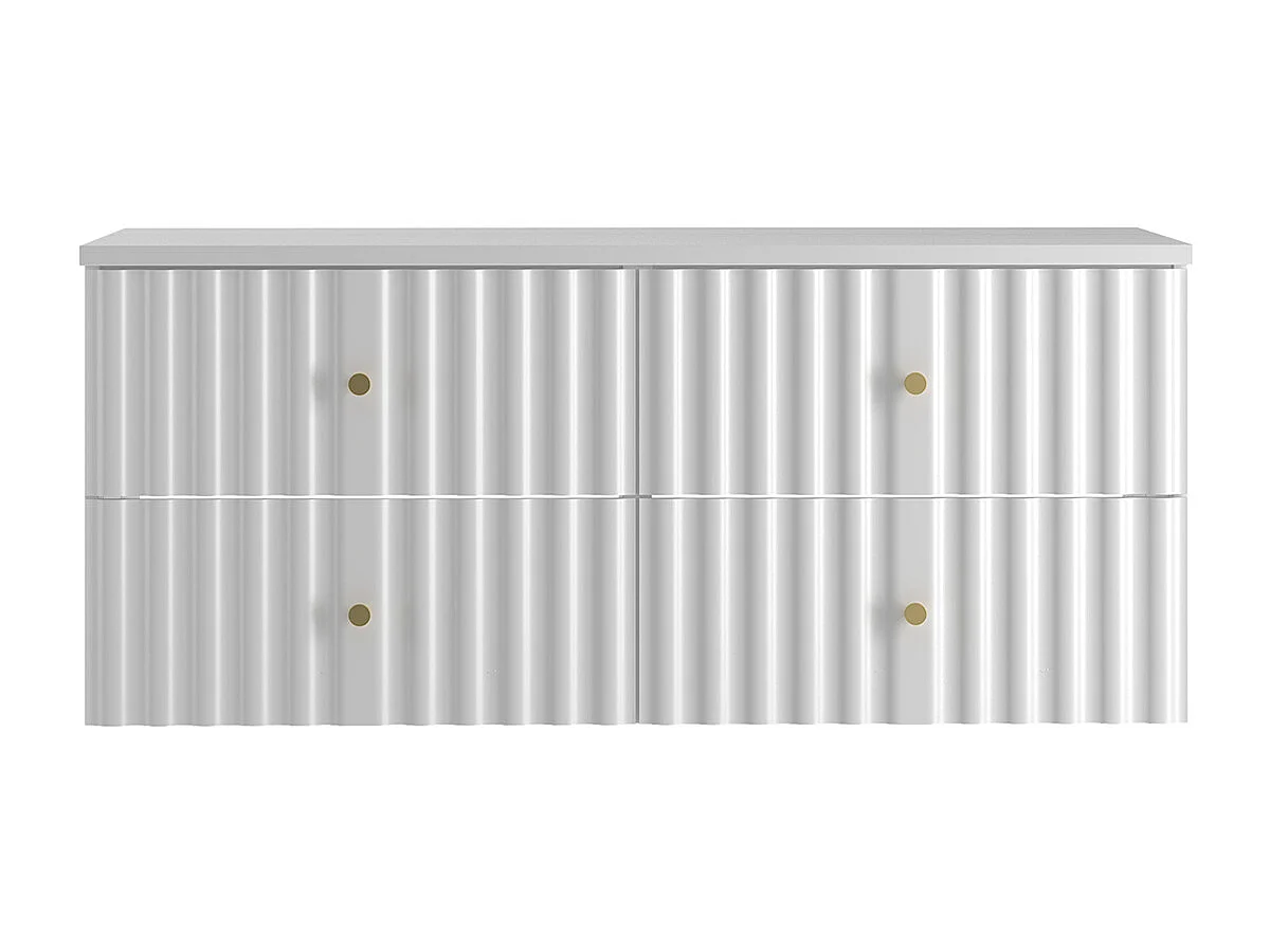 Double washbasin unit 120cm Izae White