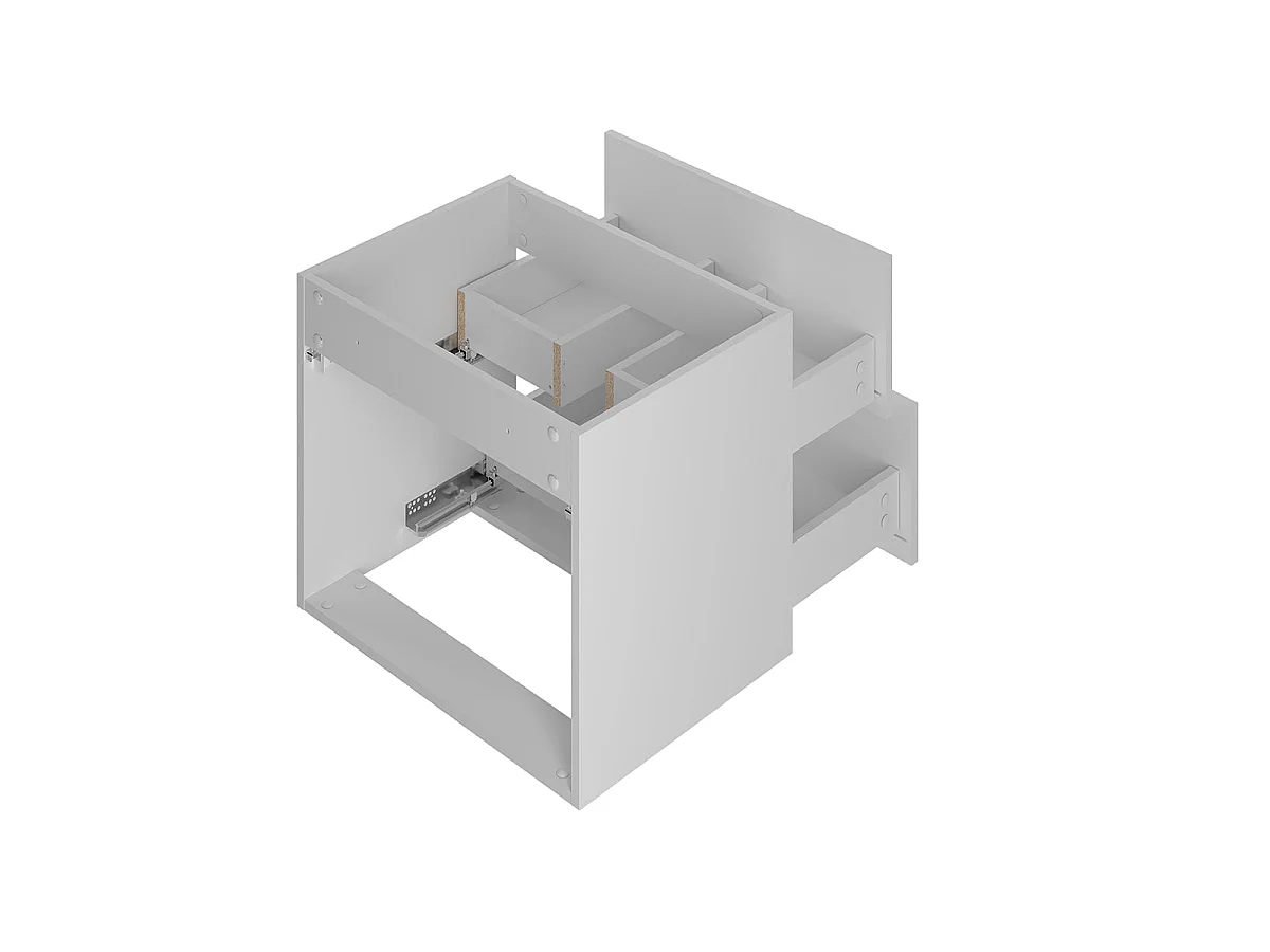Meuble double vasque 120cm Izae Blanc