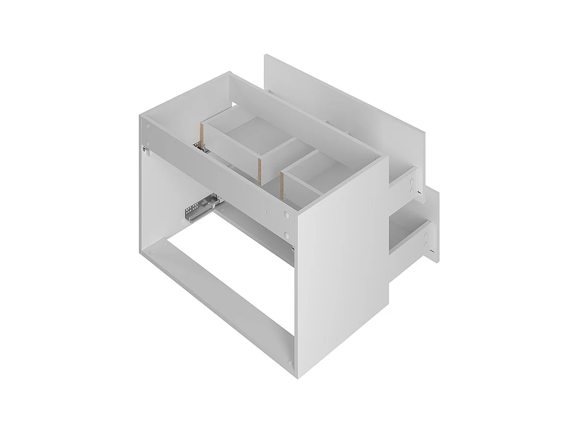 Meuble simple vasque 80cm Izae Blanc